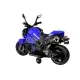 Mėlynas akumuliatorinis motociklas TM1188 Elektrinės mašinėlės vaikams