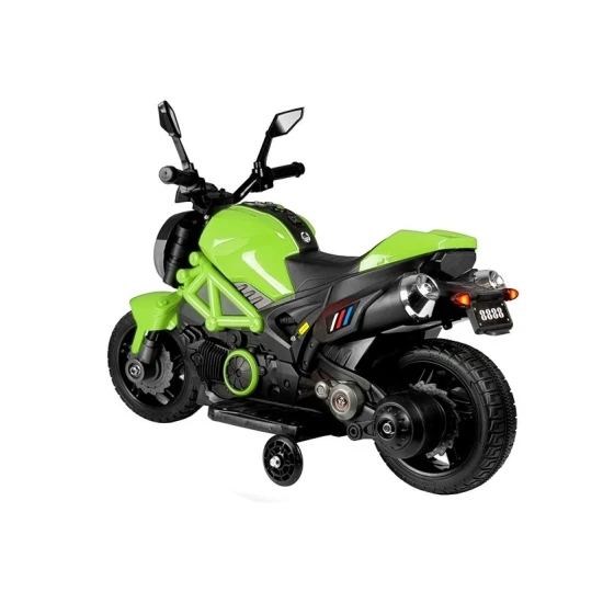 Elektrinis žalias motociklas GTM1188 Elektrinės mašinėlės vaikams