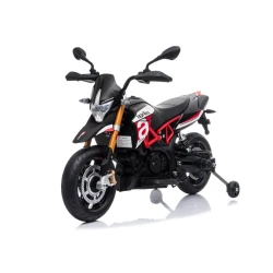 Aprilia A007 akumuliatorinis motociklas, juodas ir raudonas