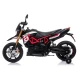 Aprilia A007 akumuliatorinis motociklas, juodas ir raudonas Automobiliai