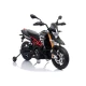 Juodas akumuliatorinis motociklas Aprilia A007 Automobiliai