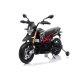 Juodas akumuliatorinis motociklas Aprilia A007 Automobiliai