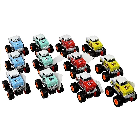 4x4 Classic Large Wheel Model 4 Colours Žaisliniai automobiliai