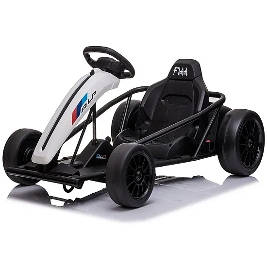 Baltas akumuliatorinis gokartas Drift SX1968 Elektrinės mašinėlės vaikams