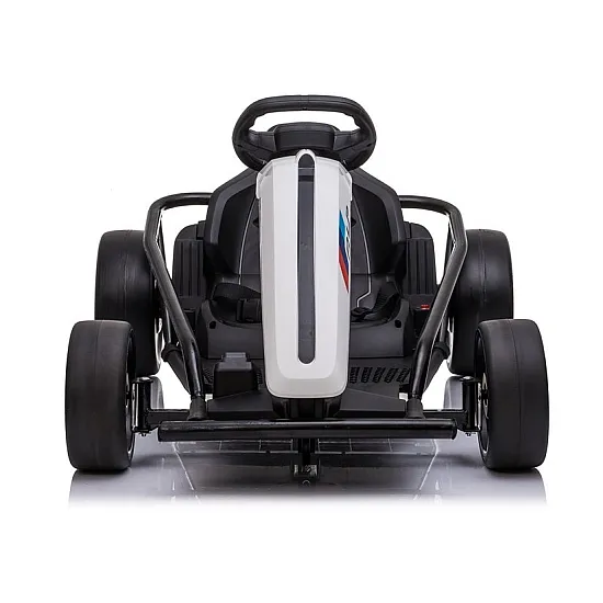 Baltas akumuliatorinis gokartas Drift SX1968 Elektrinės mašinėlės vaikams