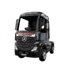 Elektrinis juodas vilkikas Mercedes Actros