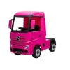 Elektrinis Mercedes Actros rožinis vilkikas Elektrinės mašinėlės vaikams