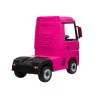 Elektrinis Mercedes Actros rožinis vilkikas Elektrinės mašinėlės vaikams