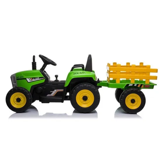 XMX611 Zielony traktor z zasilaniem akumulatorowym
