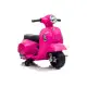 Rožinės spalvos elektrinis motoroleris Vespa GTS 300 Mini