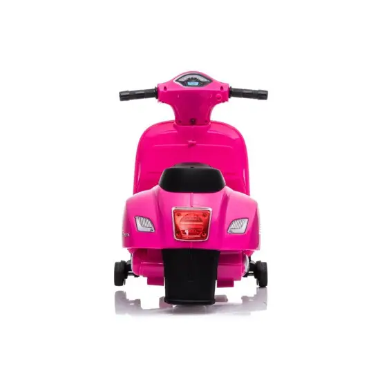 Rožinės spalvos elektrinis motoroleris Vespa GTS 300 Mini