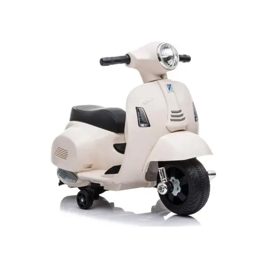 Baltos spalvos elektrinis motoroleris Vespa GTS 300 Mini Elektrinės mašinėlės vaikams