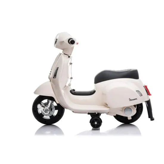 Baltos spalvos elektrinis motoroleris Vespa GTS 300 Mini Elektrinės mašinėlės vaikams