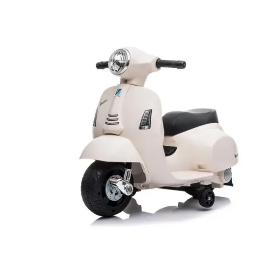 Baltos spalvos elektrinis motoroleris Vespa GTS 300 Mini Elektrinės mašinėlės vaikams