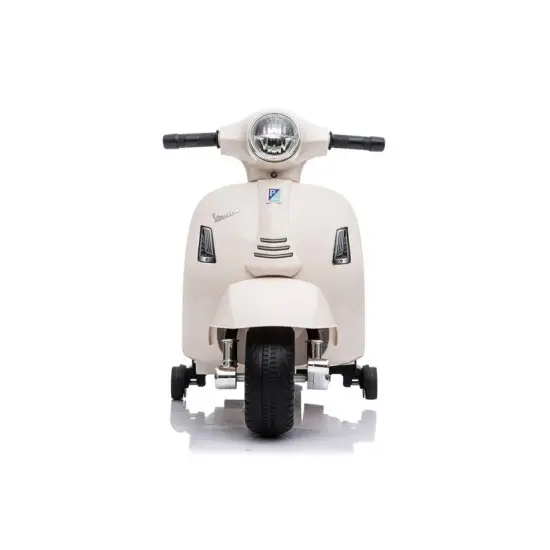 Baltos spalvos elektrinis motoroleris Vespa GTS 300 Mini Elektrinės mašinėlės vaikams