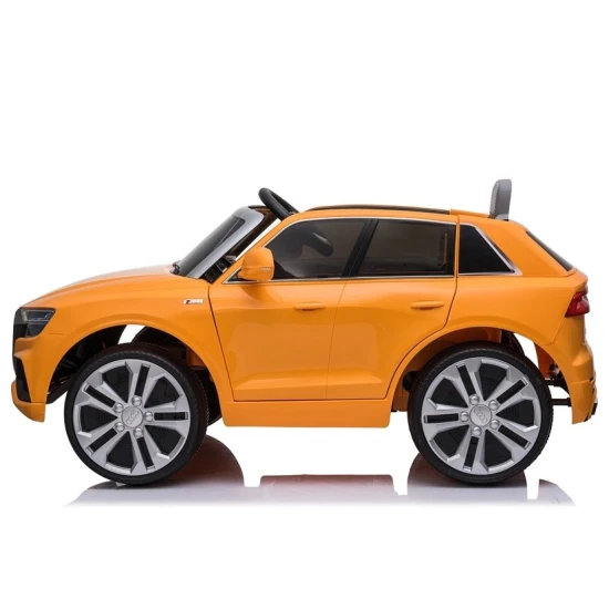 Audi Q8 JJ2066 akumuliatorinis geltonas automobilis Elektrinės mašinėlės vaikams