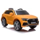 Audi Q8 JJ2066 akumuliatorinis geltonas automobilis Elektrinės mašinėlės vaikams