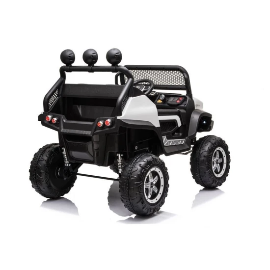 Baltas akumuliatorinis automobilis Mercedes Unimog S Automobiliai