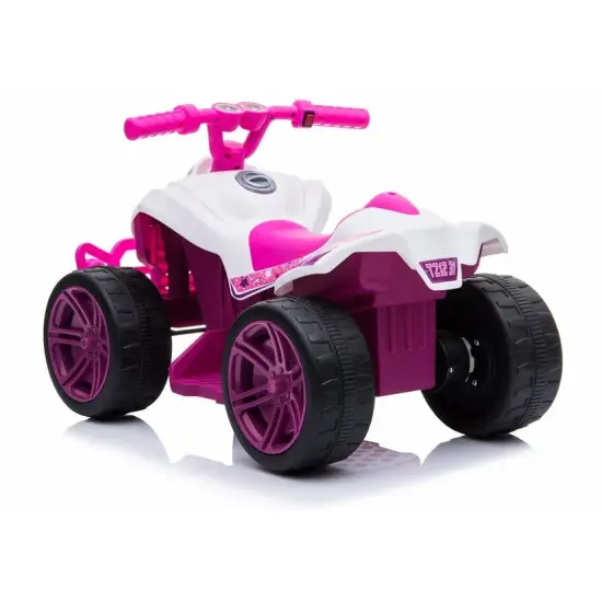 TR1805 akumuliatorinis rožinis keturratis Automobiliai