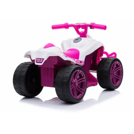 TR1805 akumuliatorinis rožinis keturratis Automobiliai