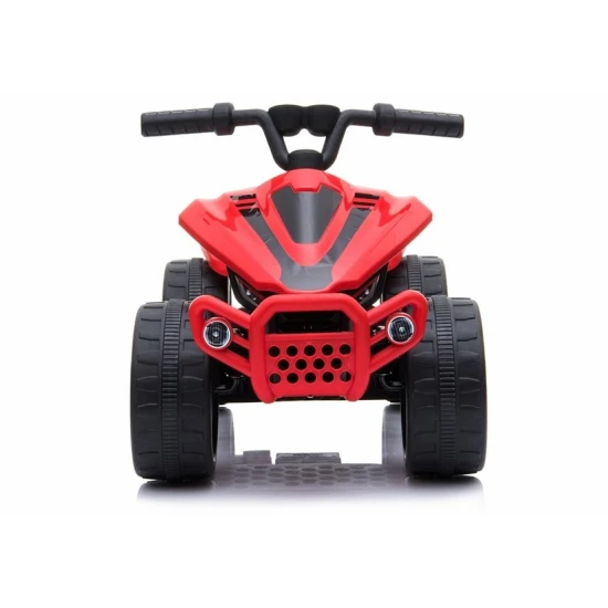 Raudonas baterijomis maitinamas keturratis Elektrinės mašinėlės vaikams