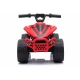Raudonas baterijomis maitinamas keturratis Elektrinės mašinėlės vaikams