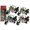 Moving motorcycle set 4 parts