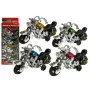 Moving motorcycle set 4 parts