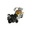 Moving motorcycle set 4 parts