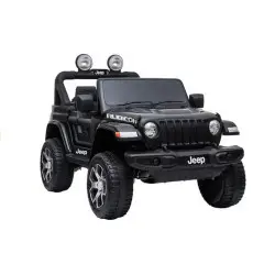 Elektrinis juodas visureigis Jeep Rubicon 4x4