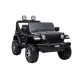 Elektrinis juodas visureigis Jeep Rubicon 4x4