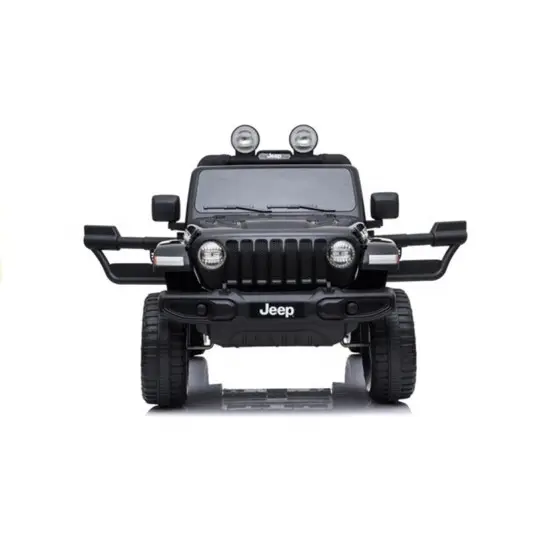 Elektrinis juodas visureigis Jeep Rubicon 4x4