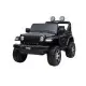 Elektrinis juodas visureigis Jeep Rubicon 4x4
