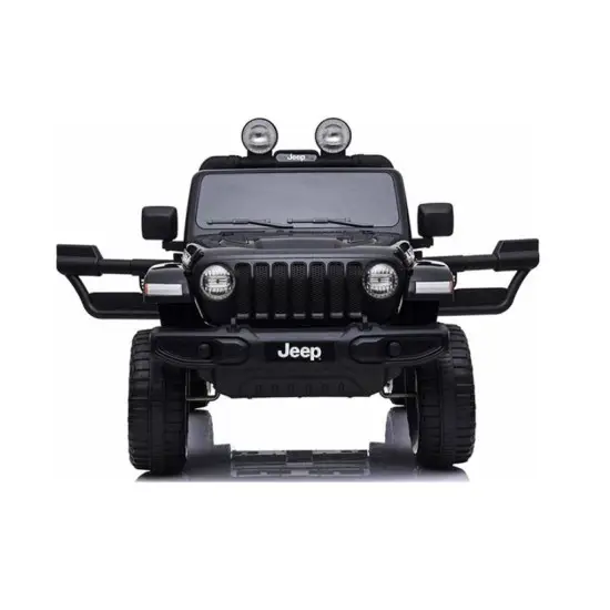 Elektrinis juodas visureigis Jeep Rubicon 4x4