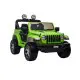Elektrinis žalias visureigis Jeep Rubicon 4x4