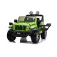 Elektrinis žalias visureigis Jeep Rubicon 4x4