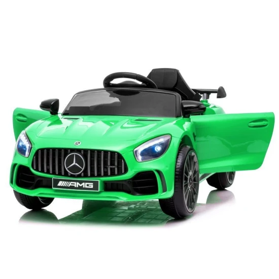 Elektrinis žalias automobilis Mercedes AMG GT R