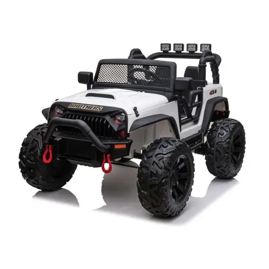 Baltas elektrinis visureigis Jeep JC666