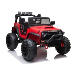 Raudonas elektrinis visureigis Jeep JC666