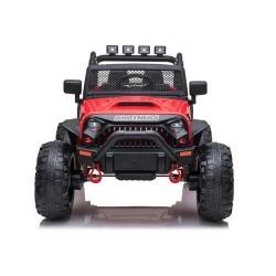 Raudonas elektrinis visureigis Jeep JC666