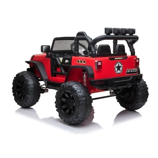 Raudonas elektrinis visureigis Jeep JC666