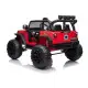 Raudonas elektrinis visureigis Jeep JC666