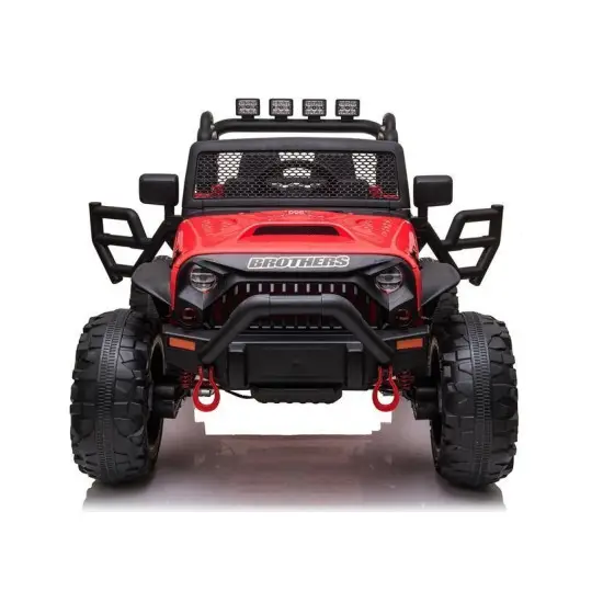 Raudonas elektrinis visureigis Jeep JC666