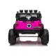 Rožinis elektrinis visureigis Jeep JC666