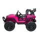 Rožinis elektrinis visureigis Jeep JC666