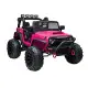 Rožinis elektrinis visureigis Jeep JC666