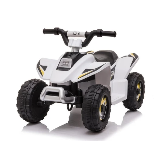 Baltas baterijomis maitinamas keturratis XMX612 Elektrinės mašinėlės vaikams
