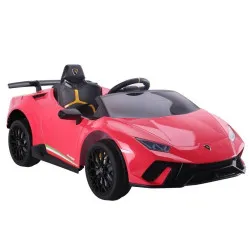 Elektrinis raudonas automobilis Lamborghini Huracan