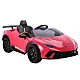 Elektrinis raudonas automobilis Lamborghini Huracan