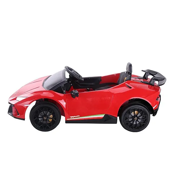 Elektrinis raudonas automobilis Lamborghini Huracan